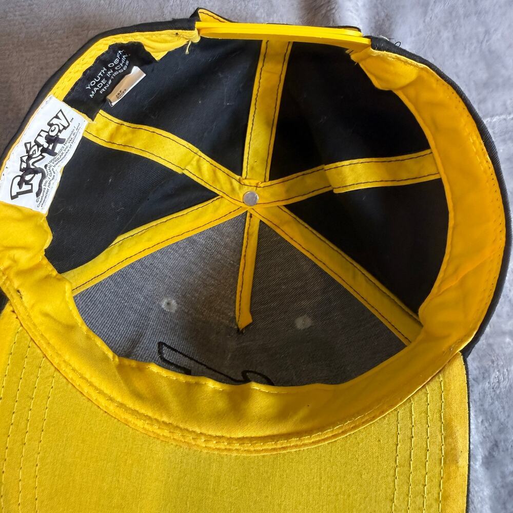 Pokemon Pikachu Youth Snapback Hat Gray Black Nintendo Baseball Cap OSFA - Picture 4 of 6